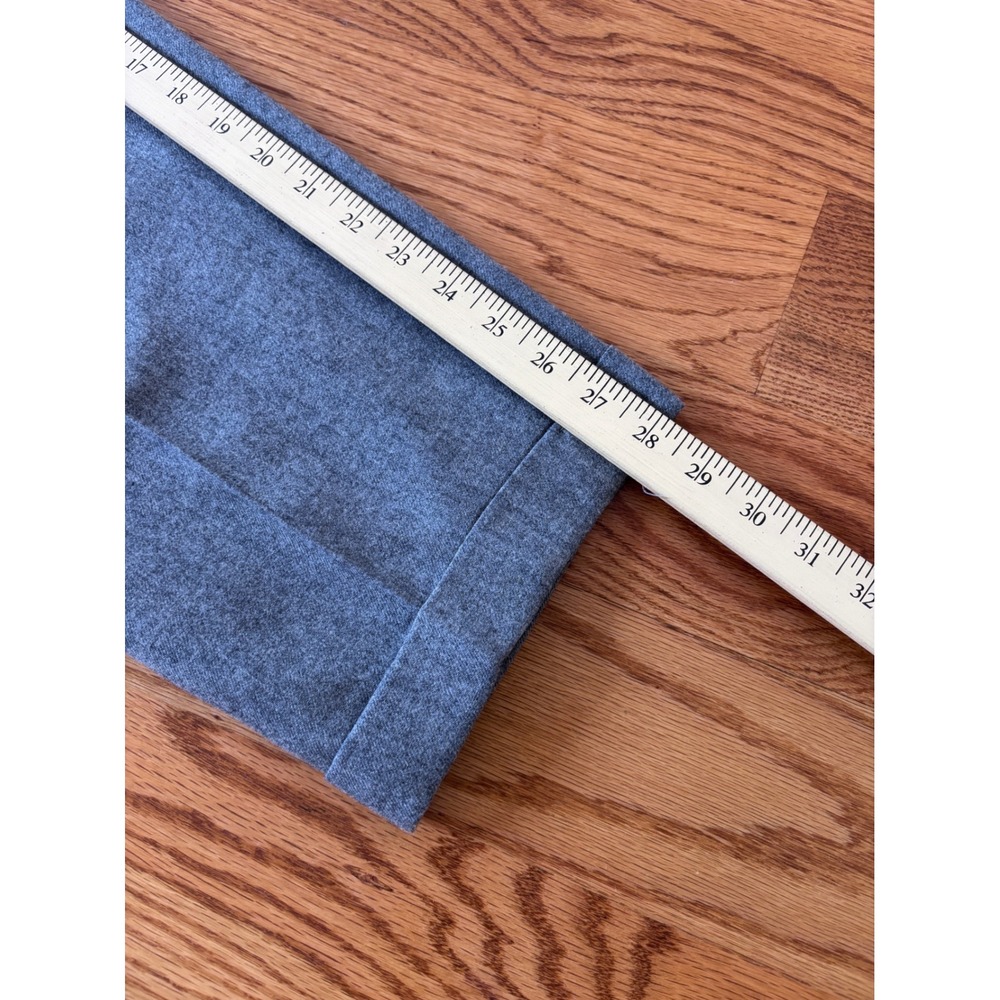 Lauren Ralph Lauren Gray Worsted Wool Pleated Cuffed Trousers Pants Womens 10 - Picture 5 of 5